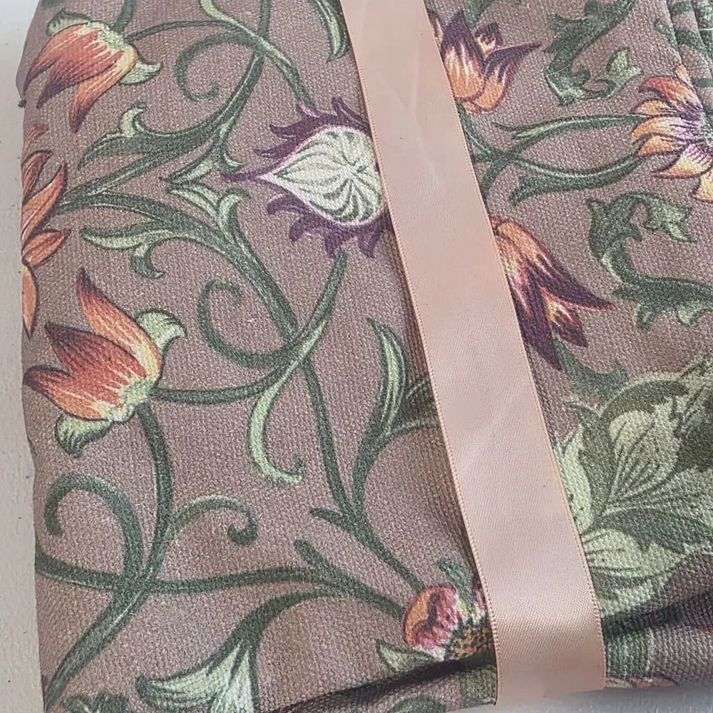 RACHEL ASHWELL Shabby Chic Floral Flowers Canvas Tote Bag Sac Made in India New
